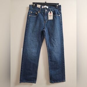 NWT - Levi's Dark Blue Denim Jeans Boys 27x27